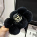 Luxe Rabbit Fur Shark Clip - Chic Hair Claw Accessory