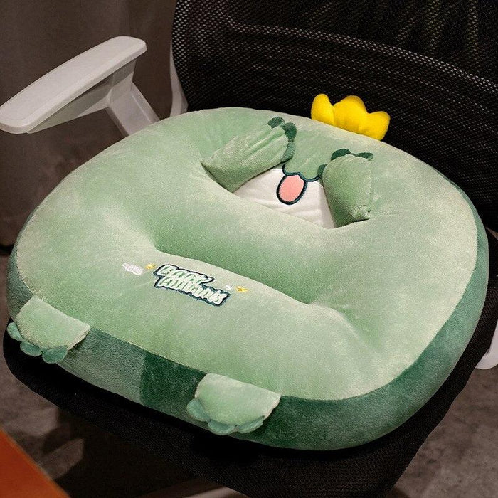 Cute Cartoon Animal Office Chair Pad - Sedentary Cushion Floor Mat