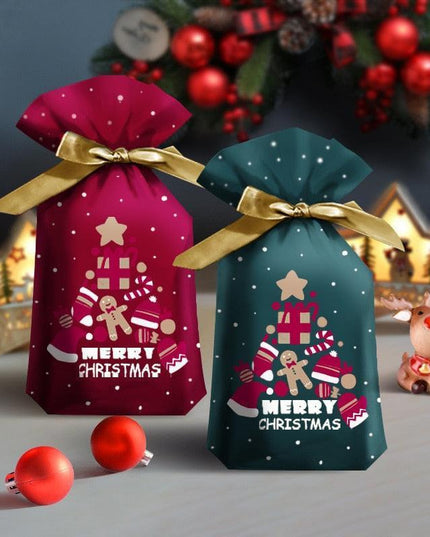 Santa's Festive Treats Gift Bag Set - 5-Piece Collection