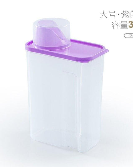 Clear Laundry Detergent Storage Container - Versatile 2L/3L Options in Vibrant Colors