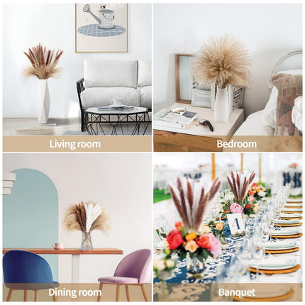 Elegant Dried Pampas Grass Arrangement: Add Rustic Beauty to Your Home Decor