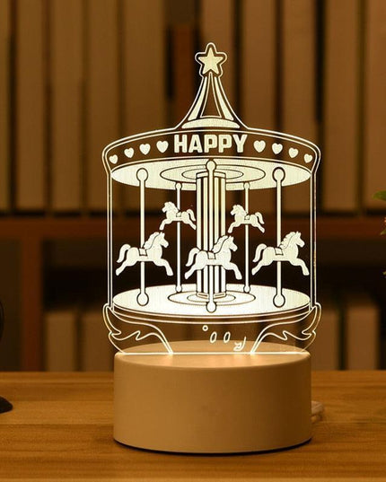 Enchanting 3D Illusion LED Night Light - Illuminate Your Space with Wonder