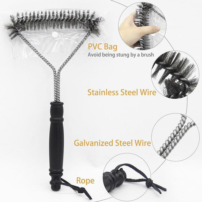 Premium Stainless Steel Grill Brush - Ultimate BBQ Cleaning Accessory