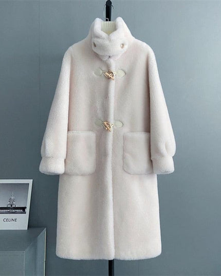 Luxurious Sheep Shearing Fur Winter Jacket - Ultimate Warmth and Fashion