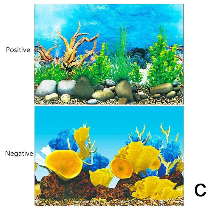 Underwater Oasis 3D Aquarium Decor Sticker Set: Transform Your Fish Tank