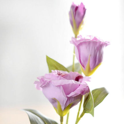 Lavender 70cm Elegant Silk Eustoma Bouquet for Stylish Floral Decor