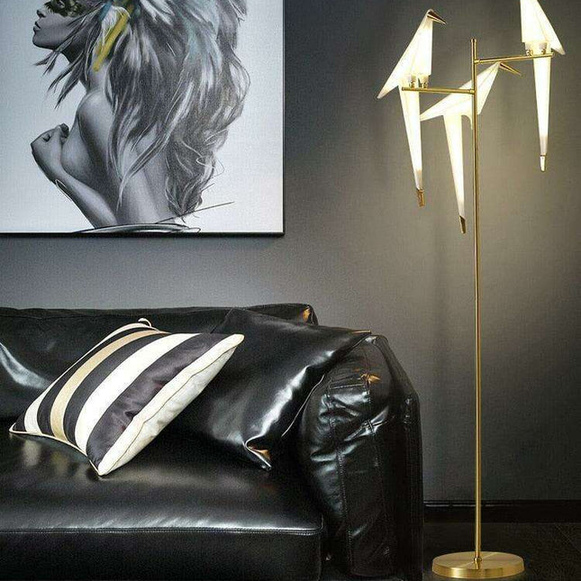 Elegant Nordic Paper Crane LED Floor Lamp