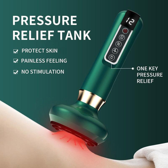 Electric Infrared Cupping Massager with Wireless Essential Oils Therapy - Portable Physiotherapy Device for Enhanced Well-being