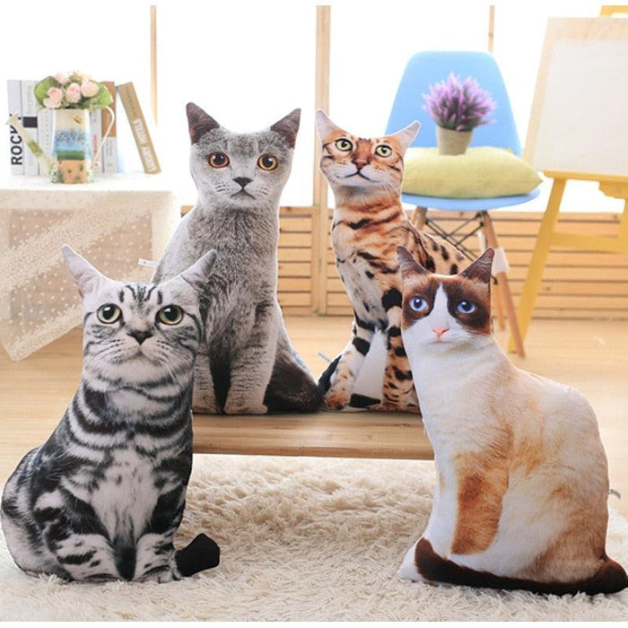 50cm Plush Cartoon Cat Pillowcase | Soft Cushion Sleeve | Fun Home Decor Upgrade