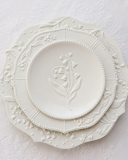 Lily Valley Luxe Porcelain Dining Plate Set