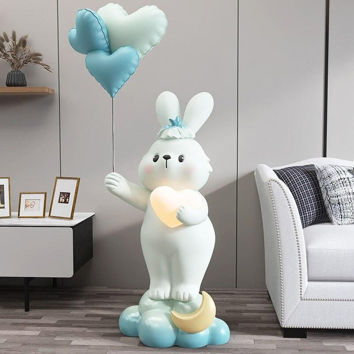 Whimsical Moon Rabbit Statue for Stylish Home Decor and Gifting