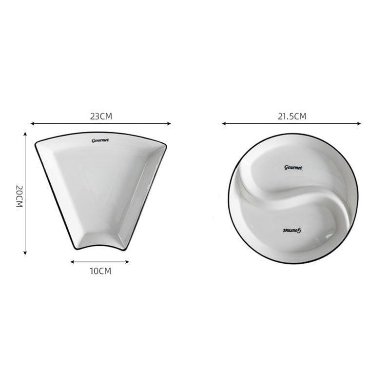 Luxurious 9-Piece Porcelain Dinnerware Collection