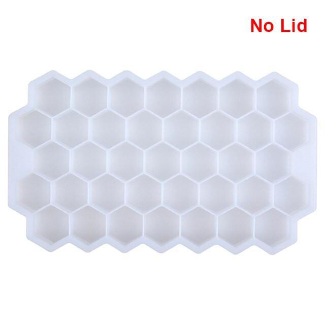 Vibrant Honeycomb Silicone Ice Cube Mold - Ideal for Cocktails and Frozen Delights