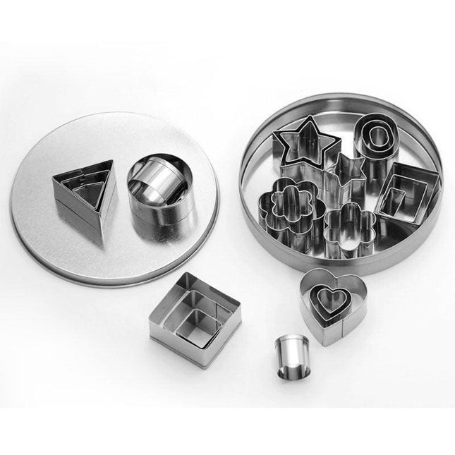 Creative Baking Bliss: 24-Piece Premium Stainless Steel Cookie Cutter Collection