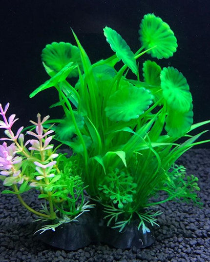 Vibrant Aquatic Plant Set: Lifelike Decor for Fish Tanks