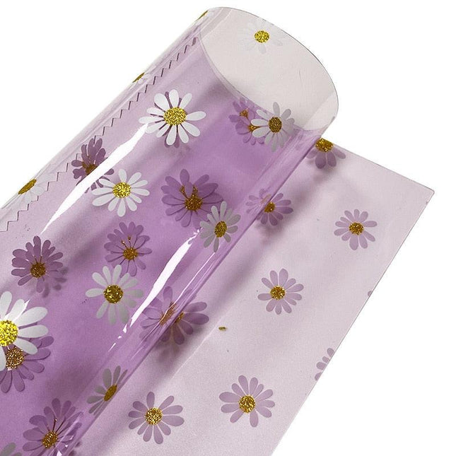 Floral Elegance PVC Craft Film for Creative Home Decor and DIY Projects