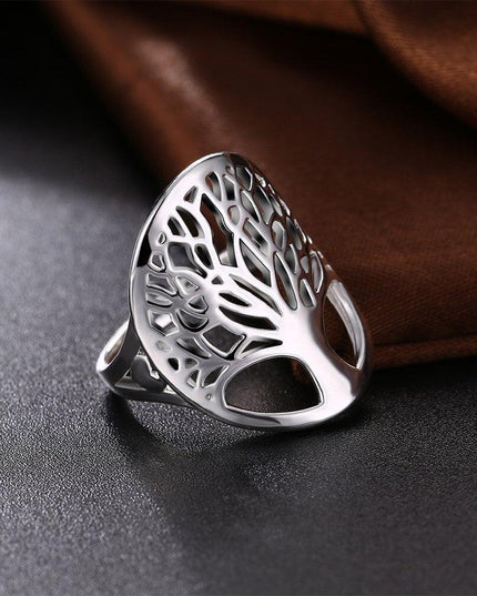 Sterling Silver Tree Rings - Luxurious Unisex Elegance for Every Occasion