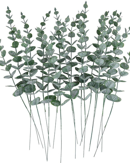 Elegant Faux Eucalyptus Greenery Stems for Modern Home Styling
