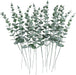 Elegant Faux Eucalyptus Greenery Stems for Modern Home Styling