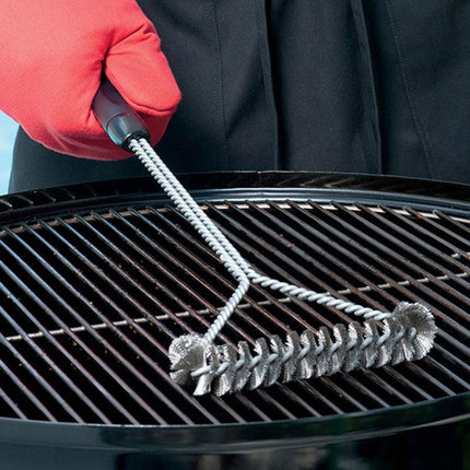 Ultimate Stainless Steel Grill Cleaning Brush - Essential BBQ Tool for Spotless Grates