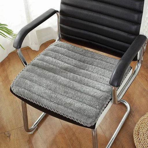 Stay Cozy with the Winter Plush Dining Chair Cushion - Perfect for a Warm and Comfortable Dining Experience!