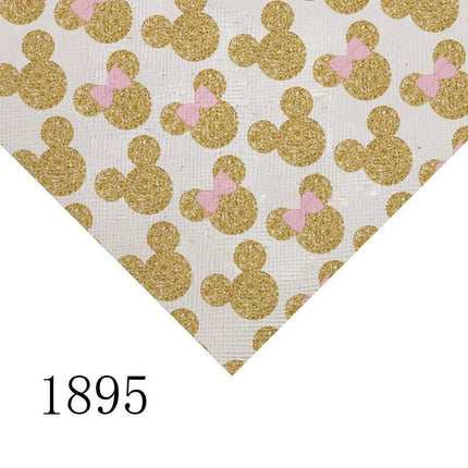 Cartoon-Themed PVC Leather Craft Sheet - Durable and Versatile Material for Creative Use