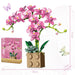 Blue Orchid Blooming Building Set for Romantic Home Decor