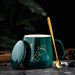 Indulge in Luxury with our Gold-Painted Totoro Ceramic Coffee Mug - 400ml