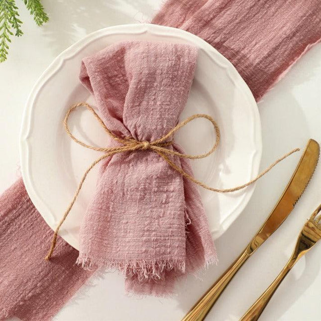 Elegant Holiday Linen Blend Napkins - 50 Pack for Festive Gatherings