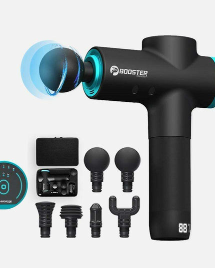 BOOSTER M2-12V LCD Massage Gun Package with Global Shipping and One-Year Warranty