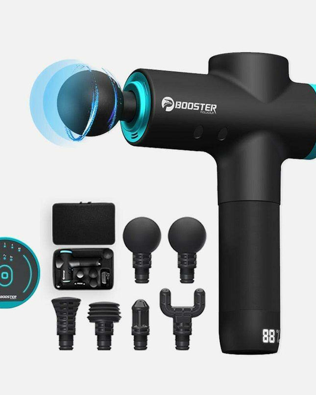 BOOSTER M2-12V LCD Massage Gun Package with Global Shipping and One-Year Warranty