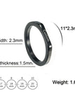 7 / 2.3mm Black