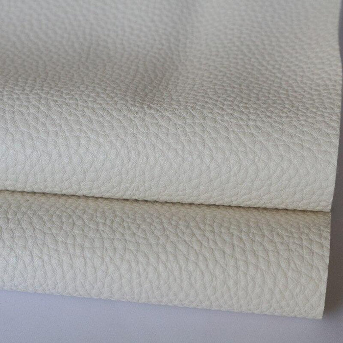 Elegant Litchi Pattern Vegan Leather Craft Sheet - A4 Size for Creative Projects