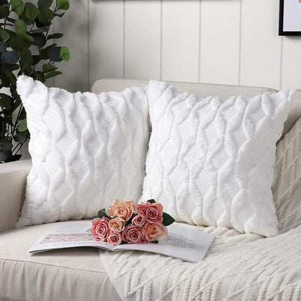 Elegant Reversible Nordic Stripe Velvet Pillow Covers for Sophisticated Home Styling