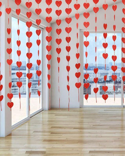 Enchanting Heart-Shaped Garland Collection - 400 Premium Quality Pieces