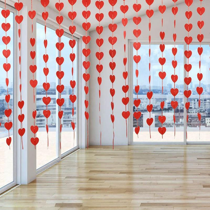 Enchanting Heart-Shaped Garland Collection - 400 Premium Quality Pieces