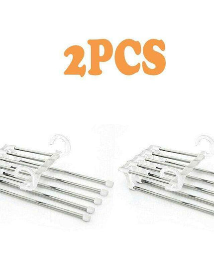 Ultimate 5-in-1 Stainless Steel Pants Organizer for Efficient Wardrobe Management