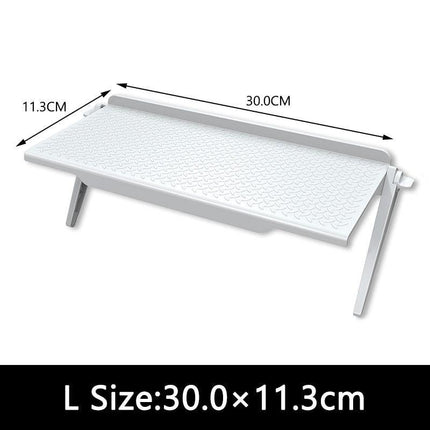 Versatile Adjustable Desktop Stand with Integrated Media Organizer in Chic Black or White