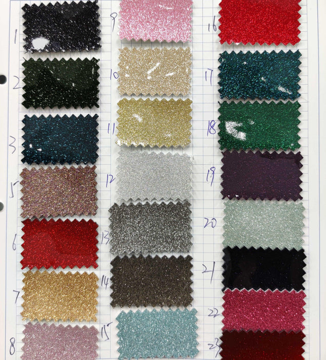 Shiny Mirror Glitter PU Faux Leather Fabric Sheet - Crafting Essential