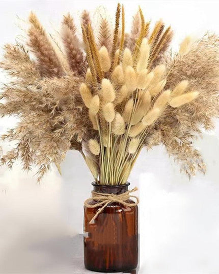 Elegant Dried Pampas Grass and Reed Arrangement | Timeless Natural Touch for Luxurious Decor