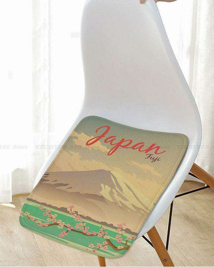 Tokyo Travel Flannel Seat Pad - Stylish Comfort Enhancement for Any Setting