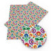 Charming Floral Synthetic Leather Craft Sheets - Essential for Creatives