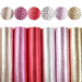 Sparkling Faux Leather DIY Craft Kit: Shimmering Fabric Collection for Creative Projects