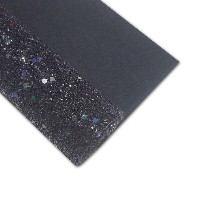 Sparkling Black Faux Leather Crafting Roll: Unleash Your Artistic Potential