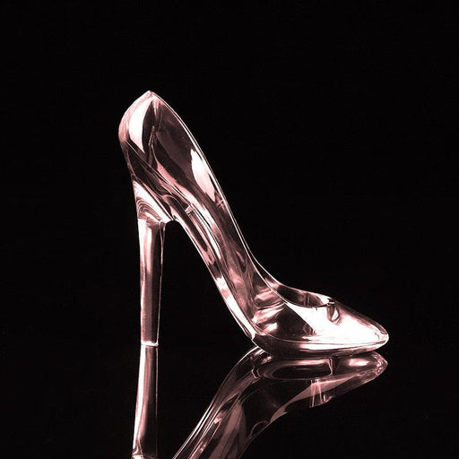 Enchanting Cinderella High-Heel Sculpture - Elegant Acrylic Art Piece