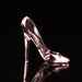 Enchantment in Glass: Cinderella Shoe High-Heel Art Sculpture