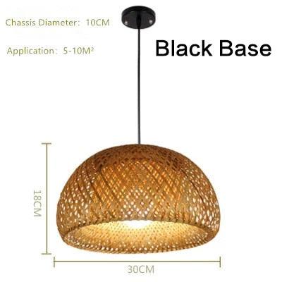 Bamboo Chandelier Pendant Light Fixture for Cozy Dining Settings