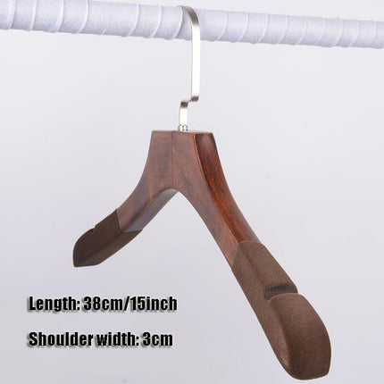 Elegant Wooden Hangers Set with Anti-Slip Bar for Enhanced Closet Style and Organization