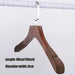 Premium Wooden Hangers Set with Non-Slip Pants Bar for Elegant Closet Organization