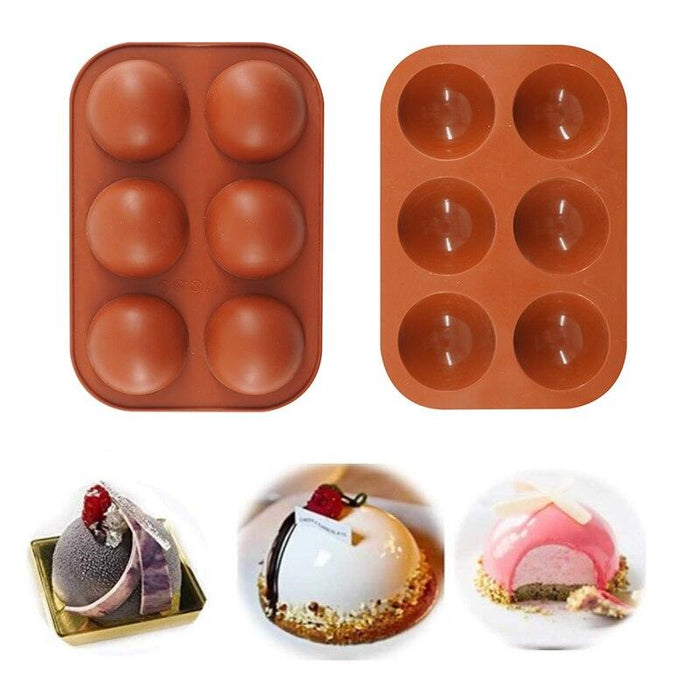 3D Round Half Sphere Silicone Mold for Baking Delightful Treats